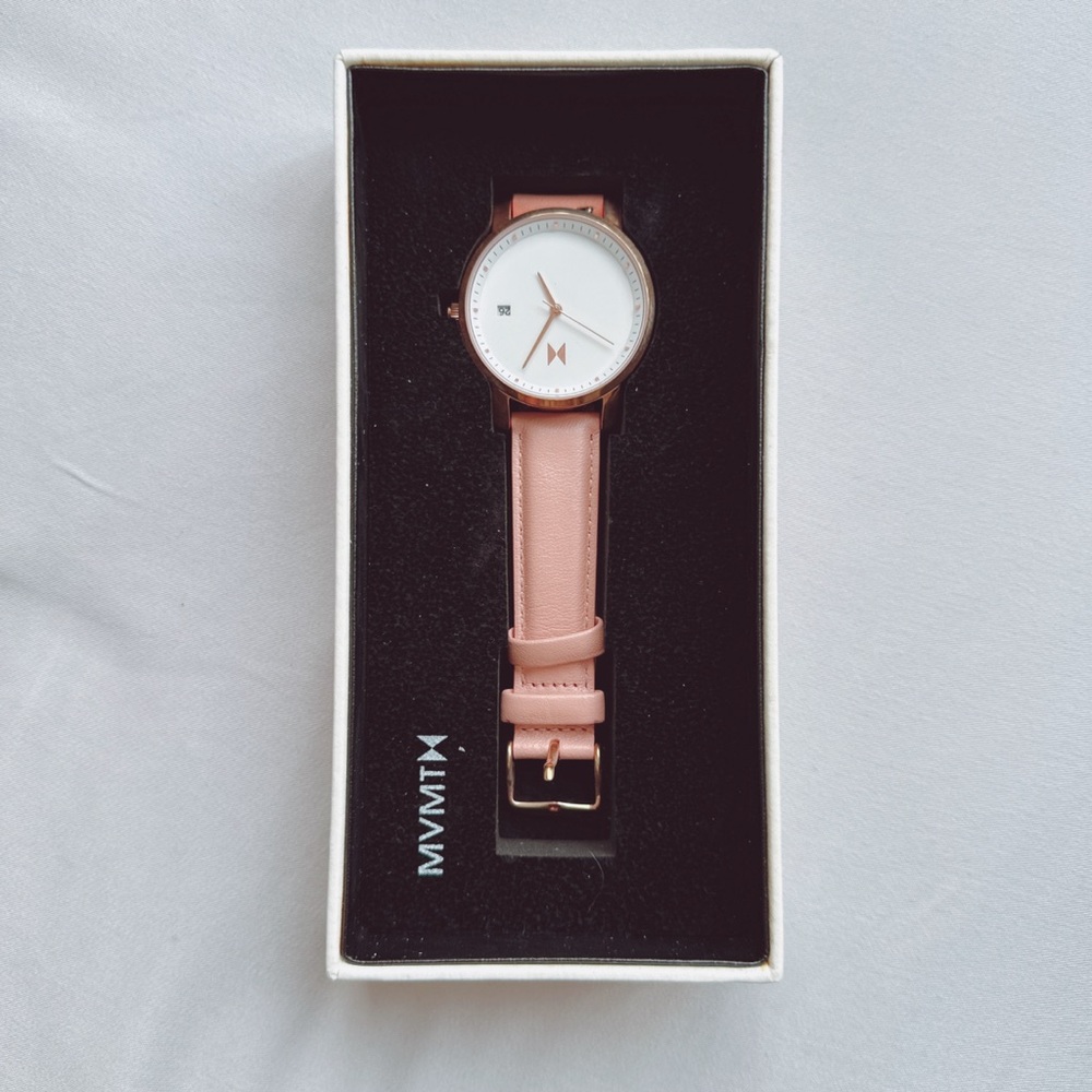 MVMT watch in rose gold